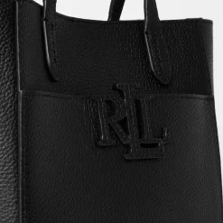 Lauren by Ralph Lauren Cameryn Tote with Detachable Strap in Black