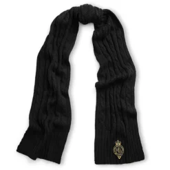 Lauren by Ralph Lauren Crest Scarf in Black