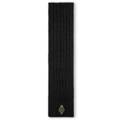 Lauren by Ralph Lauren Crest Scarf in Black