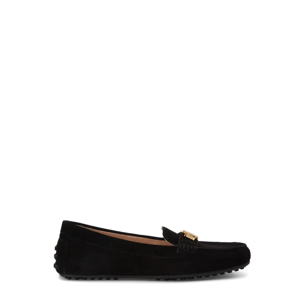 Lauren by Ralph Lauren Womens Driver Shoe in Black