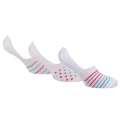 Lee 3 Pack of Shoe Liner Socks in White