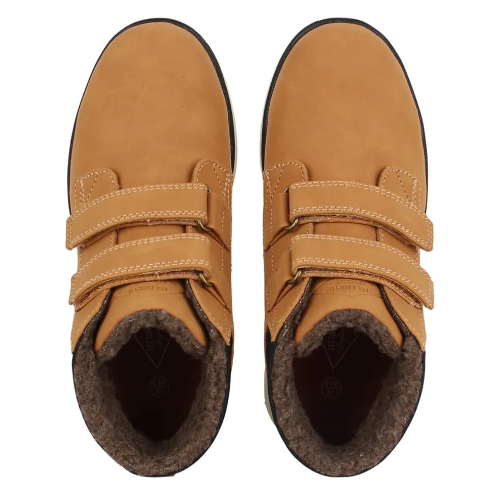 Lee Cooper 2 Strap Hi Top Hiker Boots Childrens in Beige