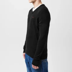 Lee Cooper Cooper Long Sleeve V Neck Jumper in Black