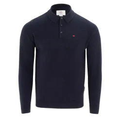 Lee Cooper Cooper Long Sleeve Polo in Blue
