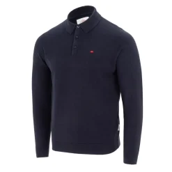 Lee Cooper Cooper Long Sleeve Polo in Blue