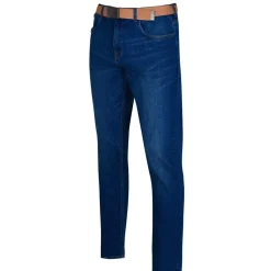 Lee Cooper Mens Belted Jeans in Blue