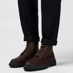 Lee Cooper Mens Brogue Boots in Brown