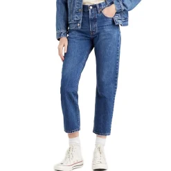 Levis 501 Crop Jeans in Denim