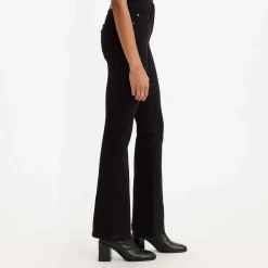 Levis 725 High Rise Bootcut Night Is Black Jeans in Black