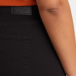 Levis 724 Plus High Rise Straight Jeans in Black