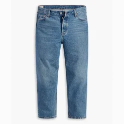 Levis 501 Plus Original Crop Jeans in Denim
