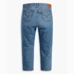 Levis 501 Plus Original Crop Jeans in Denim