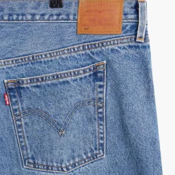 Levis 501 Plus Original Crop Jeans in Denim