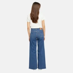 Levis 318 Shaping Wide Leg Jeans in Blue