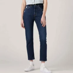 Levis 501 Skinny Jeans in Dark Blue