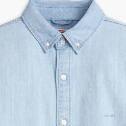 Levis Authentic Button Down Shirt in Light Blue