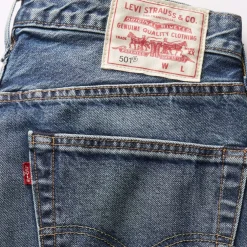 Levis Circular 501 Original Help Me Out Jeans in Denim