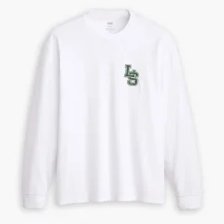 Levis Classic Long Sleeve Relaxed T-Shirt in White