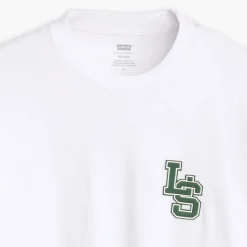 Levis Classic Long Sleeve Relaxed T-Shirt in White