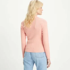 Levis Crew Neck Rib Sweater in Pink