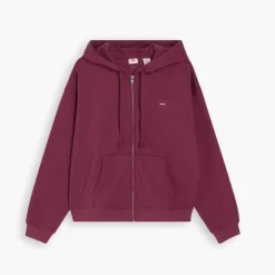Levis Everyday Zip-Up Hoody in Burgundy