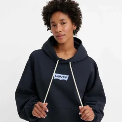 Levis Graphic Caravan Hoody in Navy