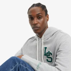 Levis Letterman Graphic Hoody in Grey