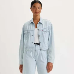 Levis Lightweight Trucker Jacket in Light Blue