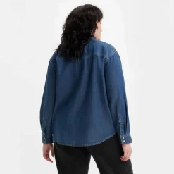 Levis Plus Teodora Western Shirt in Denim