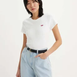 Levis Ribbed Baby T-Shirt in White