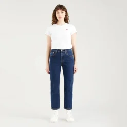 Levis Womens Cropped Jeans in Blue