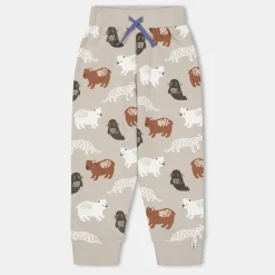 Lilly and Sid And Sid Multicoloured Mixed Animal Print Joggers in Grey