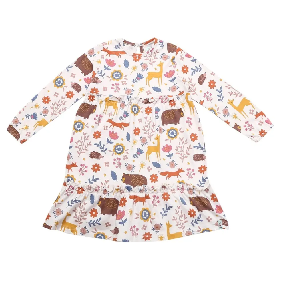 Lilly and Sid Anml Jersy Dress in Multi