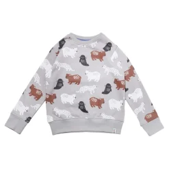 Lilly and Sid Anml Sweatshirt in Grey