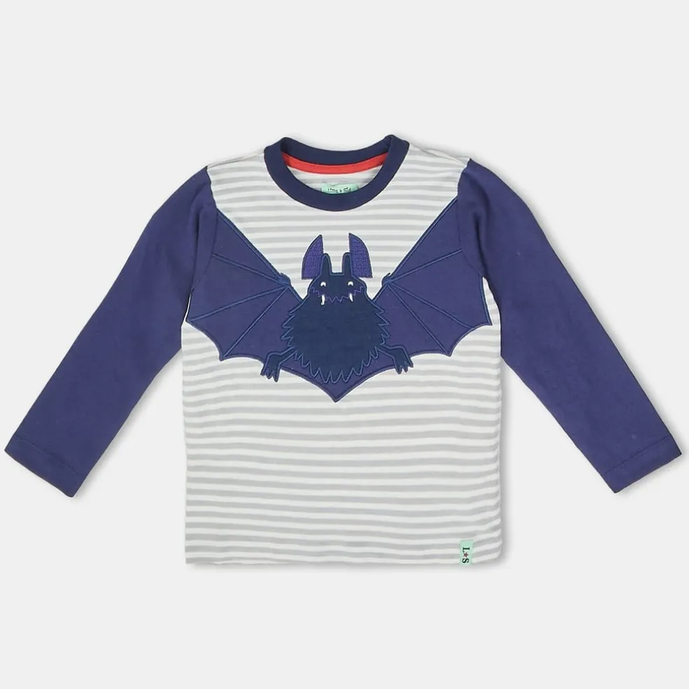 Lilly and Sid Bat Sleeve Top in Multi