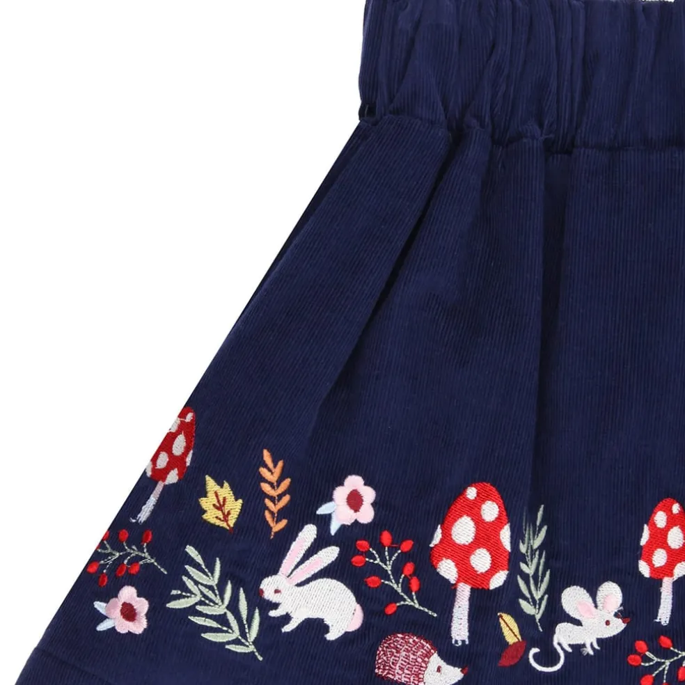 Lilly and Sid Brdr Wdlnd Skirt in Blue