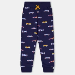 Lilly and Sid Car Print Jogger in Blue