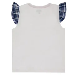 Lilly and Sid Cat Face Top in White