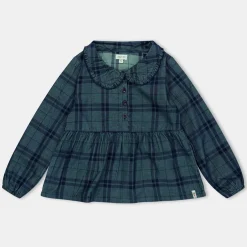 Lilly and Sid Check Collar Top in Multi