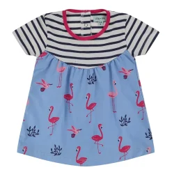 Lilly and Sid Fabic Mix Dress in Multi