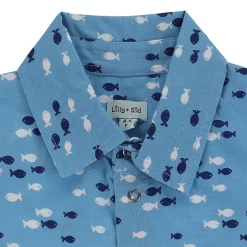 Lilly and Sid Fish PrinT-Shirt in Blue