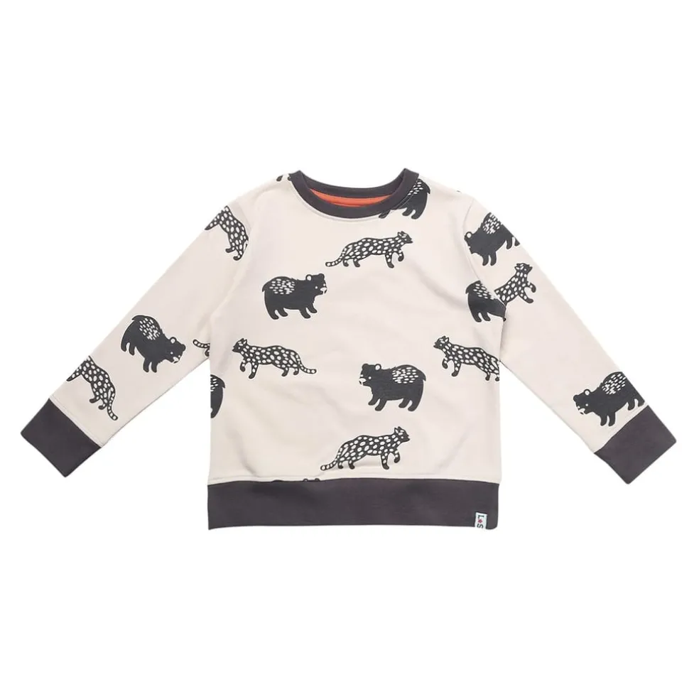 Lilly and Sid Leopard Swtsht in Multi