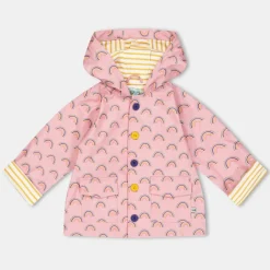 Lilly and Sid Rainbow Raincoat in Pink