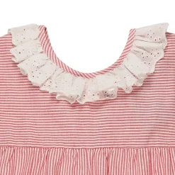 Lilly and Sid Red Str Wvn Drs in Red