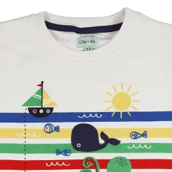 Lilly and Sid Retro Summer Tee in White
