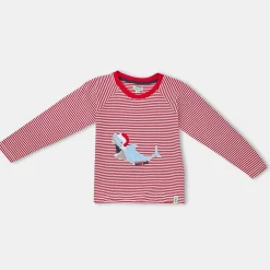 Lilly and Sid Santa Jaws Top in Red