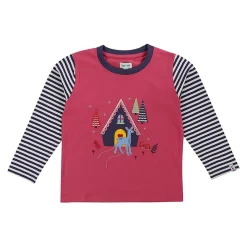 Lilly and Sid Sparkle Deer Top in Multi