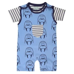 Lilly and Sid Walrus Dungr Set in Multi