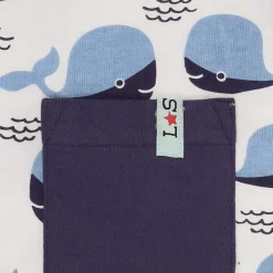 Lilly and Sid Whales Dngree in Blue