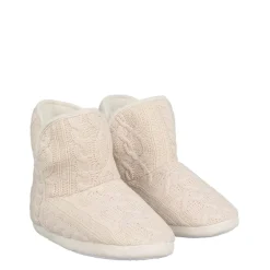 Linea Knit Slipper Boot in Cream
